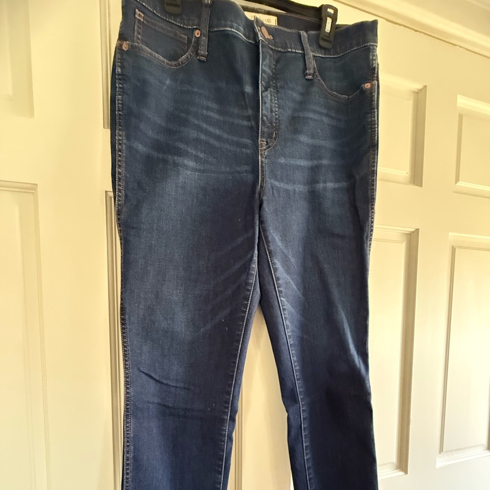Madewell Skinny Blue Jeans with Timeless Indigo Finish